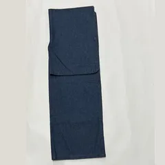 （サンプル品） レディース デニム 羽織 【M0886】 インディゴ M 和装 長羽織 濃紺 洗える ちりよけ はおり 単品 無地 着物好き 着物コーデ 着物生活