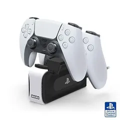 【PS5対応】DualSense?ワイヤレスコントローラー専用 充電スタンドダブル for PlayStationR5【SONYライセンス商品】