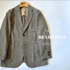 BEAMS PLUS / 3ボタン　ウールリネン　ガンクラブチェック　コンフォート　ジャケット