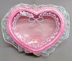 【中古】バッグ マイメロディ ハート型クリアポーチ バレエコア 「サンリオキャラクターズ」