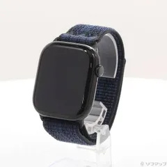 ソフマップ 〔中古品〕 Apple Watch Series 10 GPS 46mm ジェットブラックアルミニウムケース ブラック／ブルーNikeスポーツループ【198】