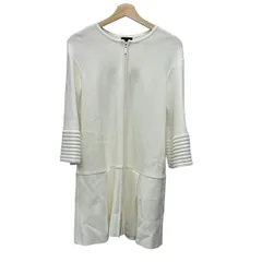 TO BE CHIC(トゥービーシック) カーディガン サイズ40 M レディース美品  - 白 七分袖/ロング丈/ジップアップ