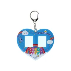 【メール便】ケアベア キーリング ミニフォトホルダー ブルー CareBears サンスター文具 プレゼント キャラクター グッズ 