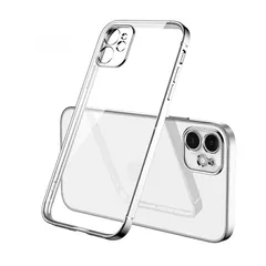 iPhone14ProMax 対応 ケース カバー 背面タイプ クリアケース ソフトケース カメラ穴 保護 カメラレンズカバー メッキ 光沢 透明 クリア ソフト バンパー シンプル 