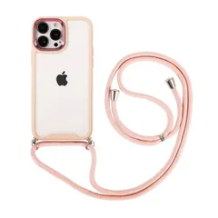 iPhone11 対応 ケース カバー 背面タイプ クリアケース ソフトケース クリア クリア バンパー ショルダーストラップ ストラップ付き クロスボディ シンプル