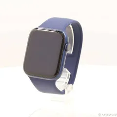 ソフマップ 〔中古品〕 Apple Watch Series 6 GPS 44mm ブルーアルミニウムケース ディープネイビーソロループ【276】