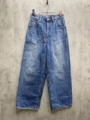 AZUL BY MOUSSY アズールバイマウジー ハイウエスト ワイド ストレート デニムパンツ size26/青 ◆■レディース
