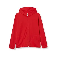 [グリマー] 長袖 4.4オンス ドライ UV ジップ パーカー 00338-AMZ メンズ レッド 4L (日本サイズ4L相当)