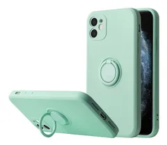 iPhone12 背面ケース ケース カバー 磁気 リング シリコン リキッド 保護 ホールドリング マット くすみカラー