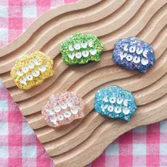 【1010】100個 デコパーツ ミニチュア ミックス まとめ売り