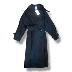 参考上代101200円 未使用 YOKE 24SS SPRAY PRINTED TRENCH COAT スプレープリントトレンチコート ヨーク YK24SS0620C ネイビー 3 （81422A）のサムネイル