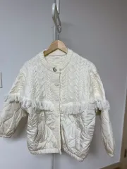 ニット キルティング カーディガン