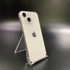 【全額返金保証】【最速発送】 iPhone 13 mini 128GB スターライト SIMフリー 白ロム 美品 動作確認済 80%