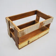 木箱　収納BOX　カントリー調　ヴィンテージ風　ディスプレイ　玩具入れ