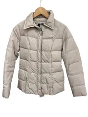 INDIVI  インディヴィ　ダウンジャケット　ファーなし　ベージュ　レディース　サイズ38訳あり【ZK86】