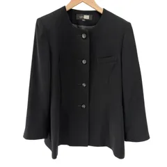 SOIR BENIR 東京ソワール ノーカラージャケット ブラック レディース 15AR ブラックフォーマル 大きいサイズ【Z1742】