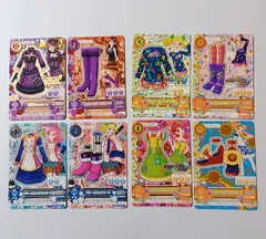 【コーデ セット】千鳥格子ワンピース ドリームロックワンピース ざっくりニットワンピ レトロフラワージャンパースカート 紫吹蘭 霧矢あおい 冴草きい 有栖川おとめ 一ノ瀬かえで アイカツ！ Aikatsu！