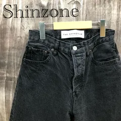 Shinzone シンゾーン ジェネラルジーンズ デニムパンツ 18SMSPA65 ボタンフライ サイズ34 ブラック レディース_246021のサムネイル