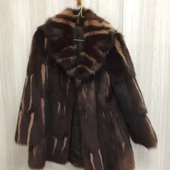 S【毛皮】ファーコート ブラウン レディース アウター ジャケット 冬物