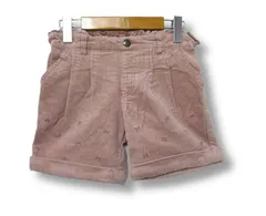 ◇メゾピアノ (mezzo piano リボン刺しゅう コーデュロイショートパンツ ピンク系 女の子 130サイズ 秋冬春用■管理番号L29783SSS26-260126-20（198）