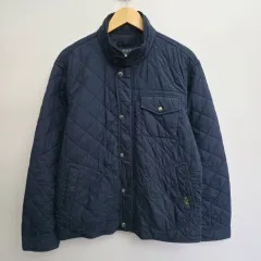 L ポロ ラルフローレン ネイビー キルティング キャムデン ジャケット