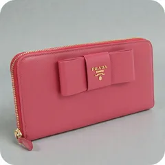 プラダ PRADA 財布 レディース  サフィアーノレザー ジップアラウンド長財布