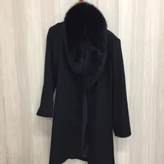 S【カシミヤ】ピュアカシミヤ ファー付き ロングコート アウター レディース 冬物