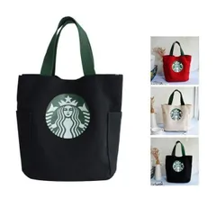 STARBUCKS スターバックス トートバッグ キャンバスバッグ エコバッグ 弁当バッグ お買い物 男女兼用 3色 大容量