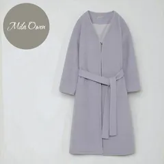 【新品タグ付き】Mila Owen ミラオーウェン ノーカラーコート ガウンコート ウールコート