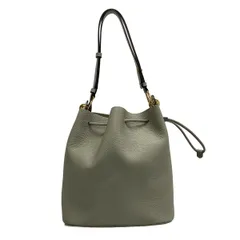 FURLA(フルラ) ショルダーバッグ - グレー 巾着型 レザー