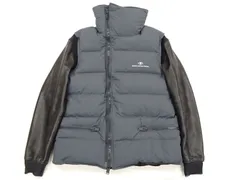 17AW UNDERCOVER アンダーカバー 名作 ハイネック 袖レザー ダウンジャケット ４ ボア UCT4202 ブルゾン