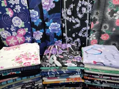 平和屋本店■浴衣 まとめて 45点 金魚 花柄 朝顔 ラメ 綿紅梅 など 着用可能多数 未使用品あり ppp3464