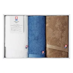 【ギフト】[タオル類]今治 ピュアカラー 甘撚りフェイスタオル2P&ハンドタオル