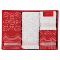 【ギフト】[タオル類]ジルスチュアート ボヌール フェイスタオル2P&タオルハンカチ2P