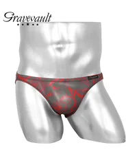 新品 未使用 Gravevault グレイブボールト 下着 【SALE】グレイブお買い得シリーズ メンズ ビキニ パンツ 518783【メール便】 FLOWERレッド