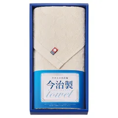 【ギフト】[タオル類]今治 無漂白・無染色フェイスタオル