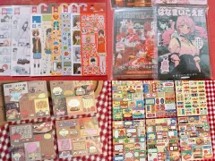 チュール/ダイアリーデコ/セット/ステッカーブック/ワカワカ/IN/人物/ステッカー/メモ帳/古典/少女/未使用