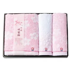 【ギフト】[タオル類]今治製タオル 咲染桜 タオルセット C-B