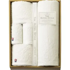 【ギフト】[タオル類]ホテルスタイルー和の匠ー バス・フェイス・ウォッシュタオルセット G-A