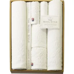 【ギフト】[タオル類]ホテルスタイルー和の匠ー バス・フェイス・ウォッシュタオルセット G-B