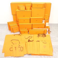 ITHBI28NSJZE HERMES エルメス BOX ショッパー 純正 紙袋 オレンジ
