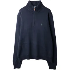 古着 ラルフローレン Ralph Lauren POLO by Ralph Lauren コットンニットハーフジップセーター メンズXL相当/eaa380749