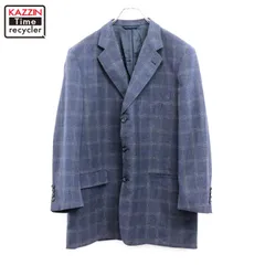 00s USA製 BURBERRY チェック柄 3つボタン テーラードジャケット メンズ 表記42Rサイズ