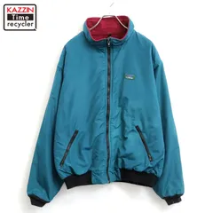 90s USA製 vintage L.L.Bean ウォ―ムアップジャケット 裏地フリース ナイロンジャケット メンズ 表記Lサイズ