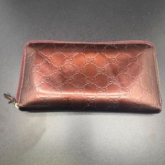 Gucci 赤 長財布 ハートチャーム付き - メルカリ