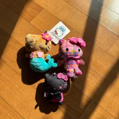 ハローキティ ぬいぐるみ キーホルダー 3個セット