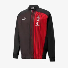【送料無料・匿名配送】Sサイズ PUMA プーマ ACミラン 22/23 プレマッチ ジャケット 黒 赤 並行輸入 新品 正規品