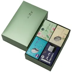 【お取り寄せギフト26A】東海製蝋 燭台・ローソク・線香セット4箱入 300-61(A5)