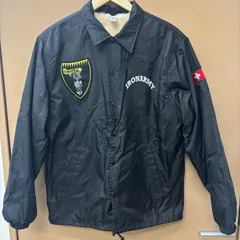 ◼︎  古着 ナイロンジャケット ブラック 黒 サイズS 裏ボア コーチジャケット アウター ブルゾン 上着