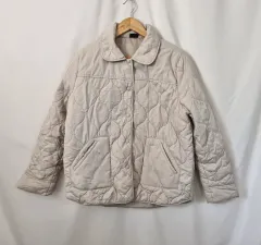 クリーム キルティング ジャケット アウター